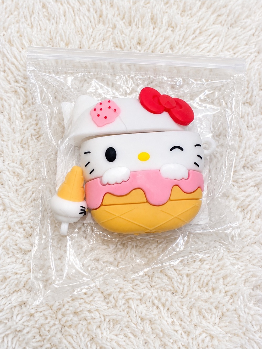 Sanrio Hello Kitty Ice Cream AirPods 1 2 Silicone Case